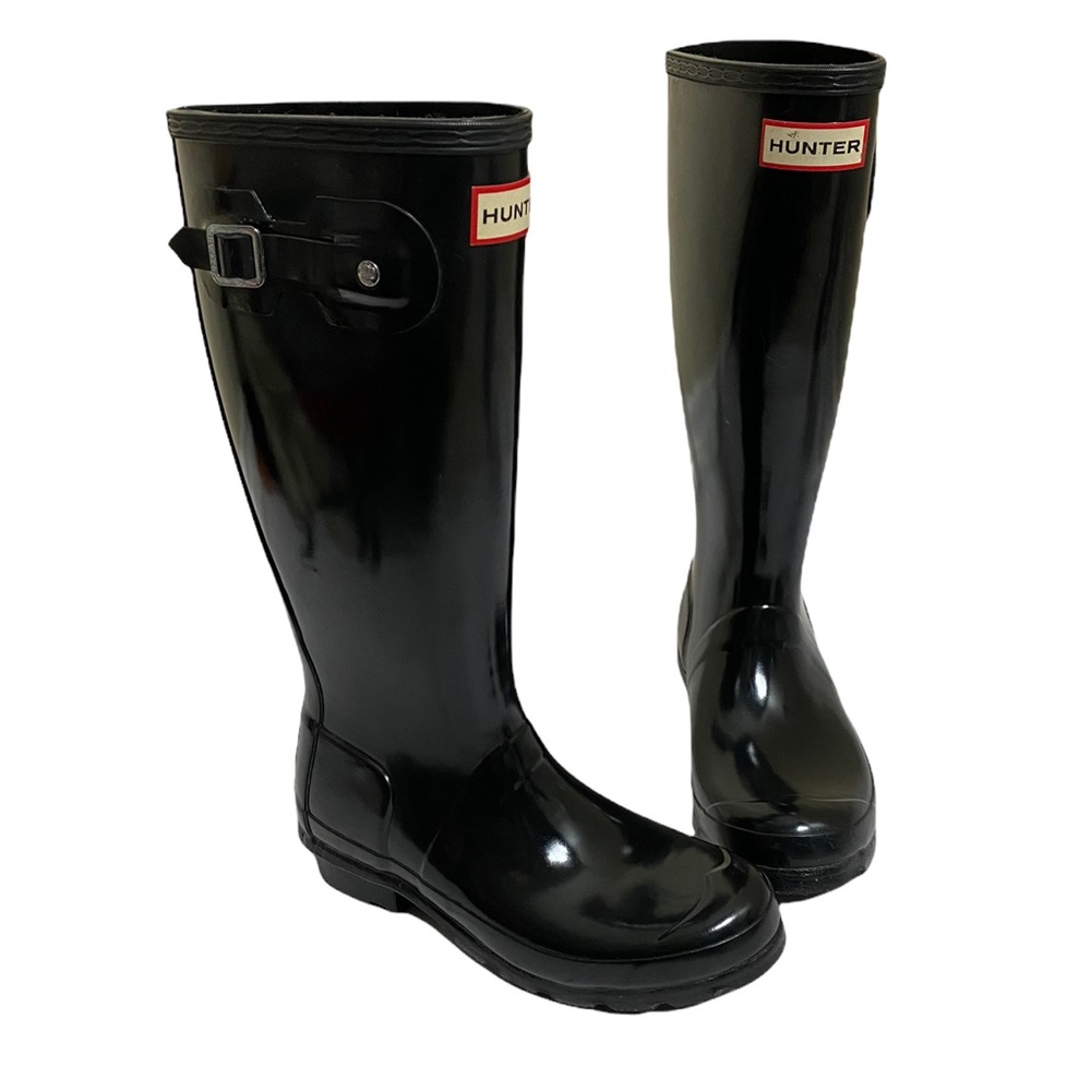 Hunter original gloss kids boots